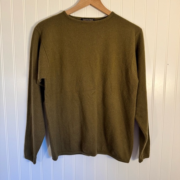 Country Shop Cashmeres Sweaters - Vintage Country Shop Cashmeres Women’s 100% Pure Cashmere Green Sweater Size M